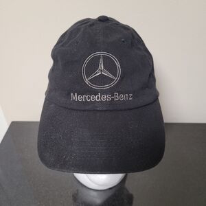 Mercedes-Benz Black Adjustable Baseball Cap Embroidered Logo Strapback